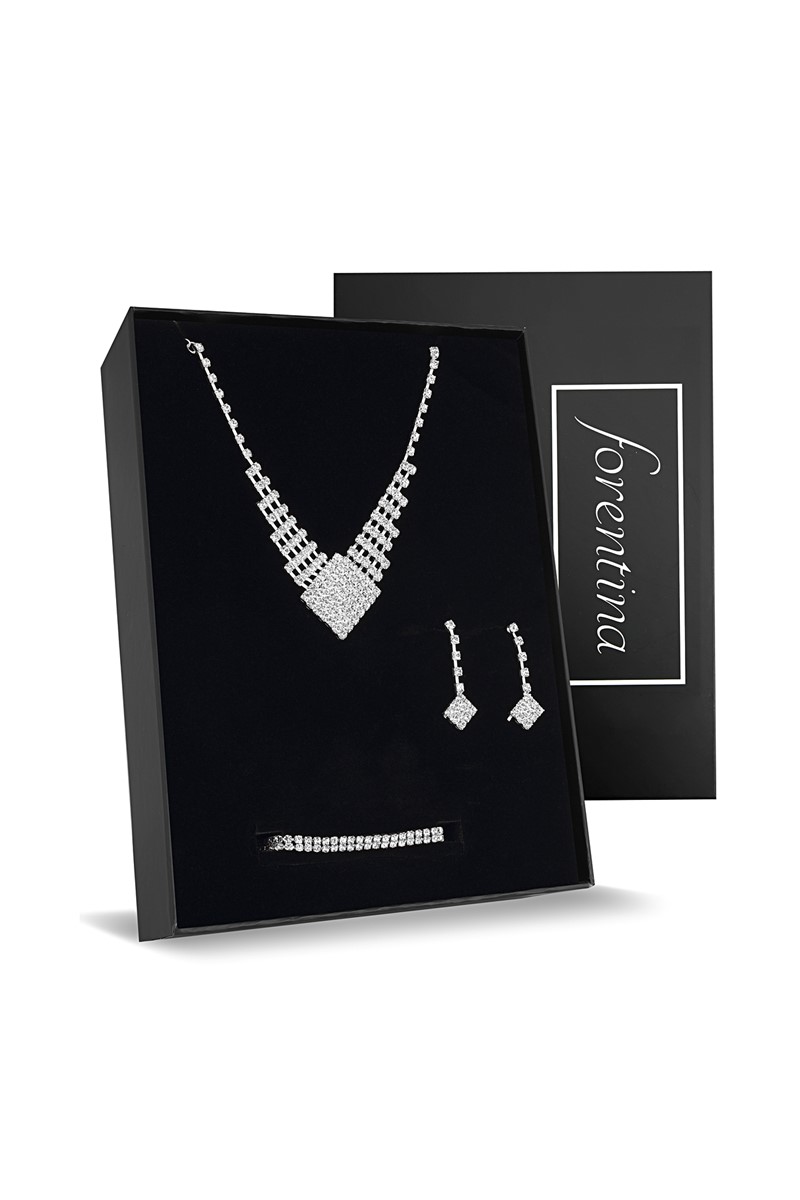 Forentina Gümüş Kaplama Düğün Seti PS2328