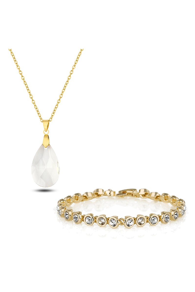 Forentina Altın Kaplama Kolye Bileklik Kombin Set PS2374