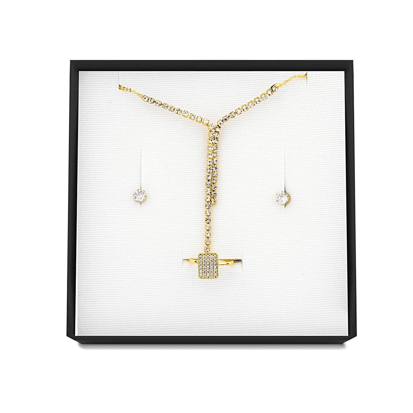 Forentina Su Yolu Kolye Küpe Yüzük Takı Seti PS2515