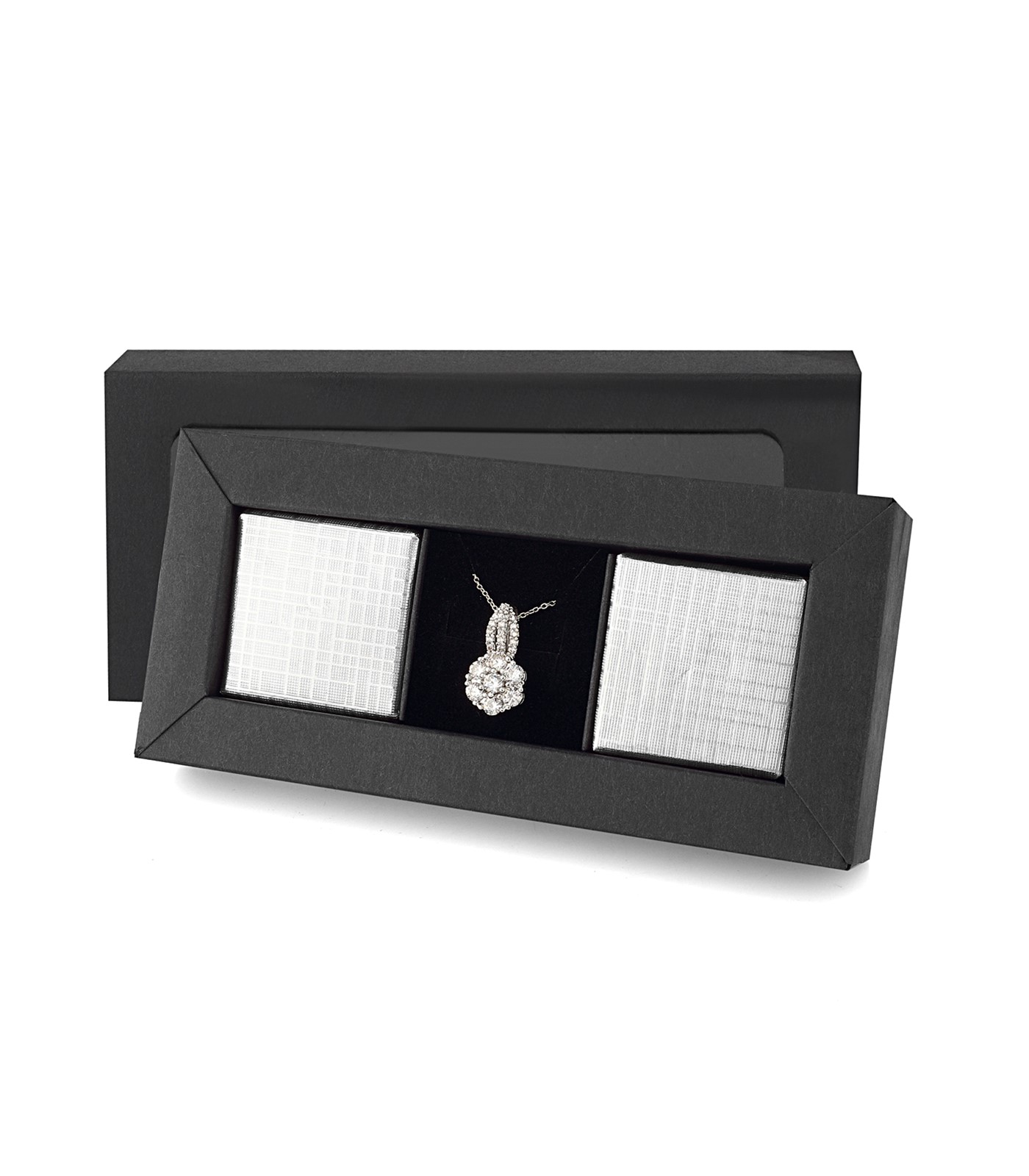 Forentina Gümüş Kaplama Zirkon Taşlı Kolye Çikolata Hediye Set PS2522