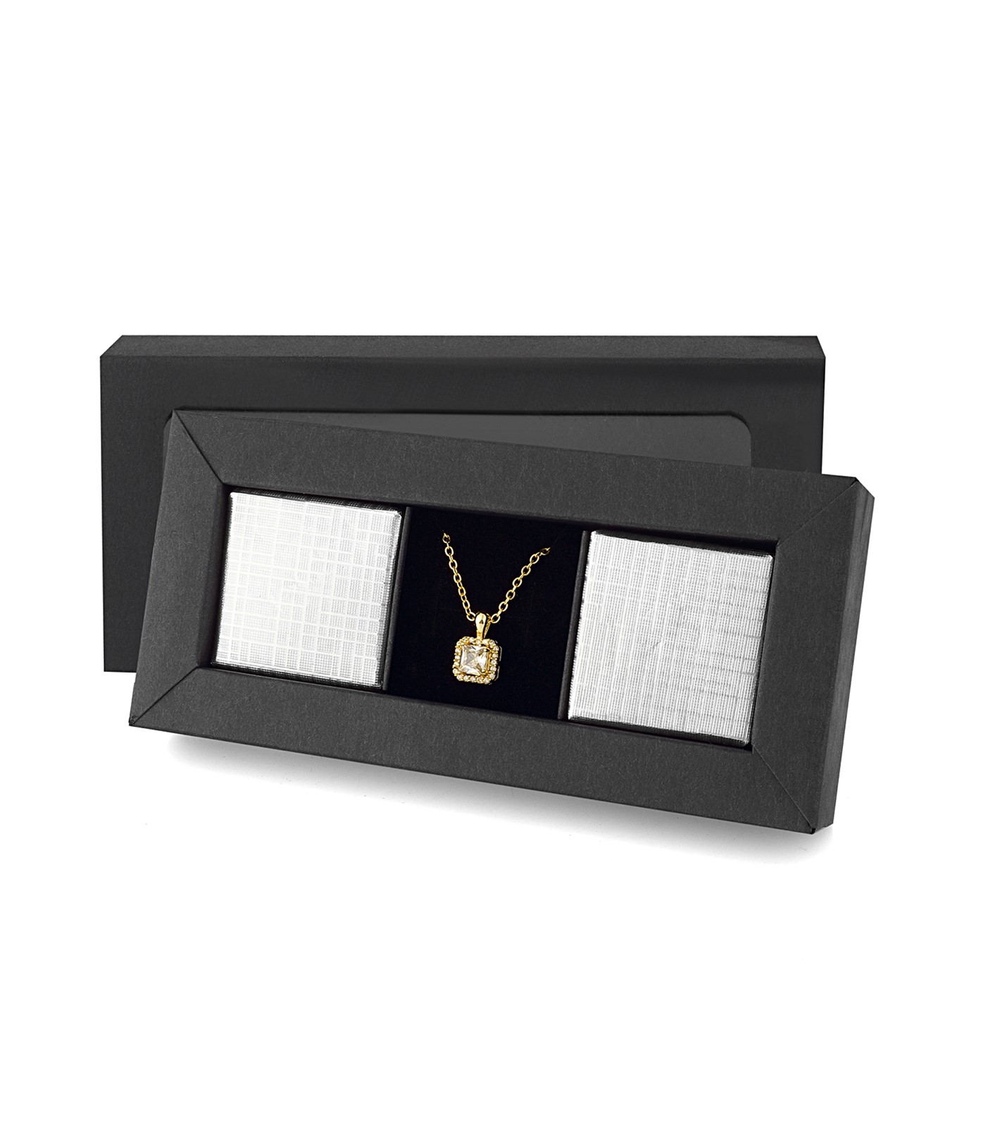 Forentina Altın Kaplama Tektaş Kolye Çikolata Hediye Set PS2523