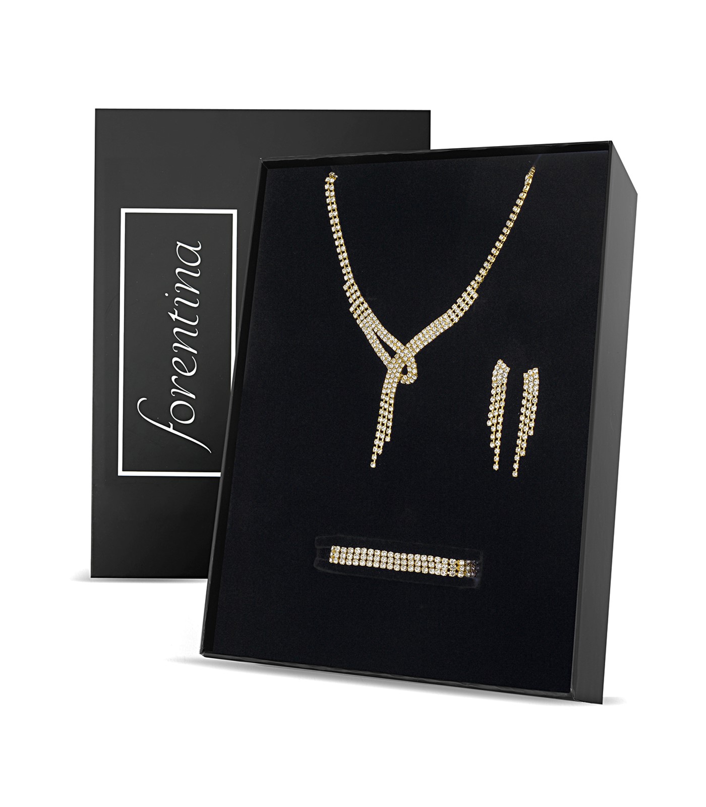 Forentina Altın Kaplama Tasarım Düğün Takı Seti PS2561