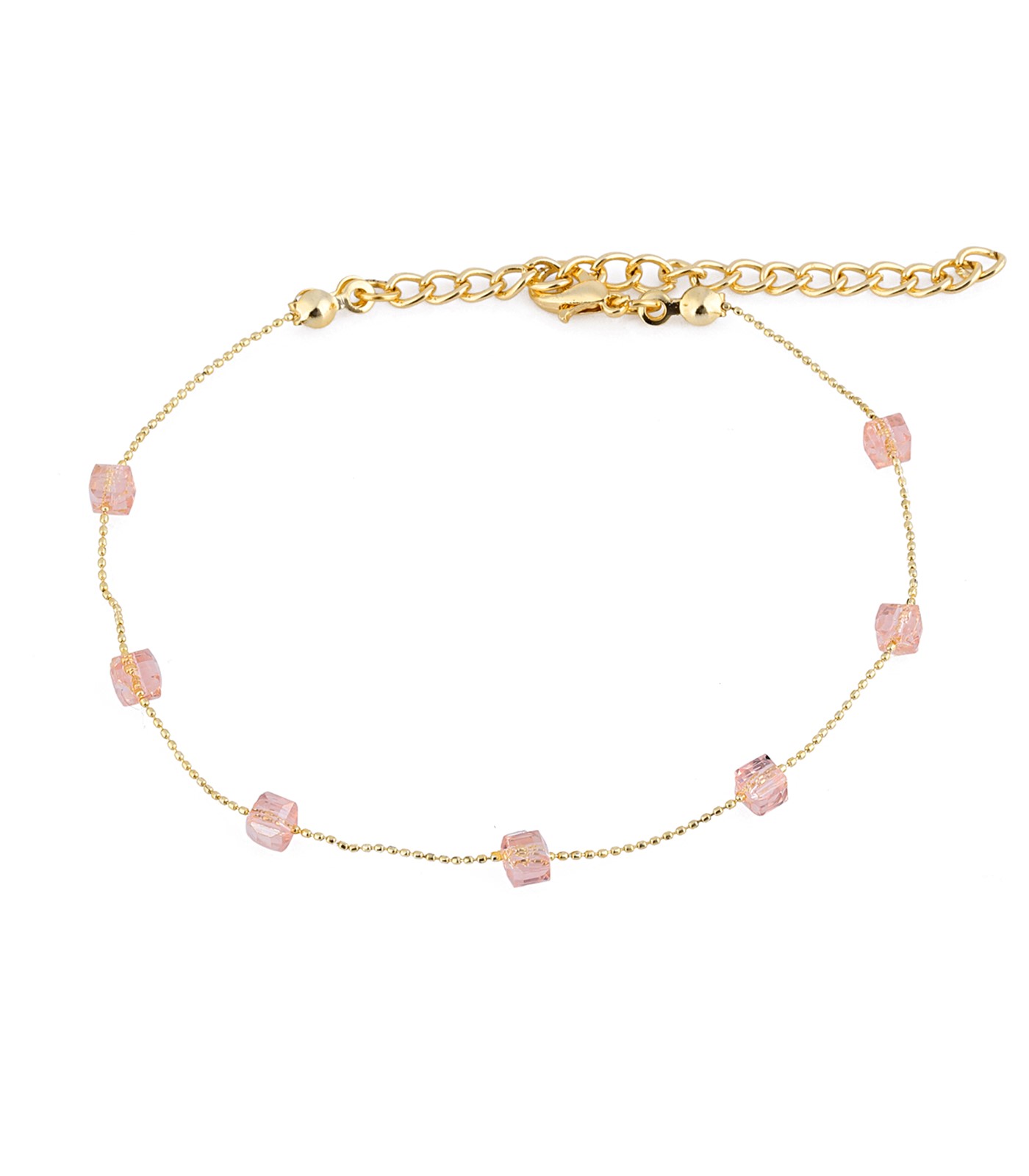 Forentina Pembe Taşlı Halhal PS2586