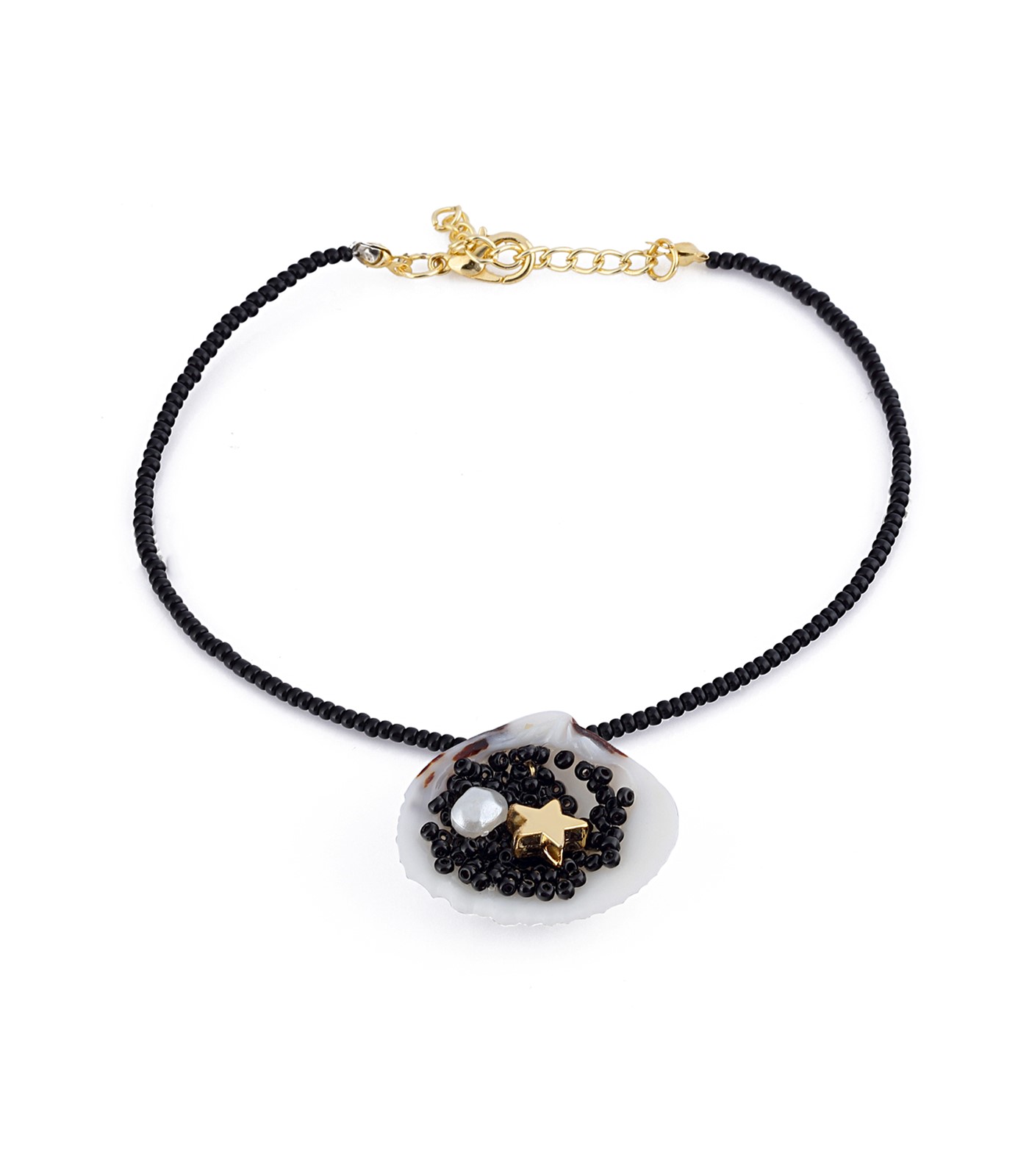 Forentina Siyah İstiridye Modeli Halhal PS2588