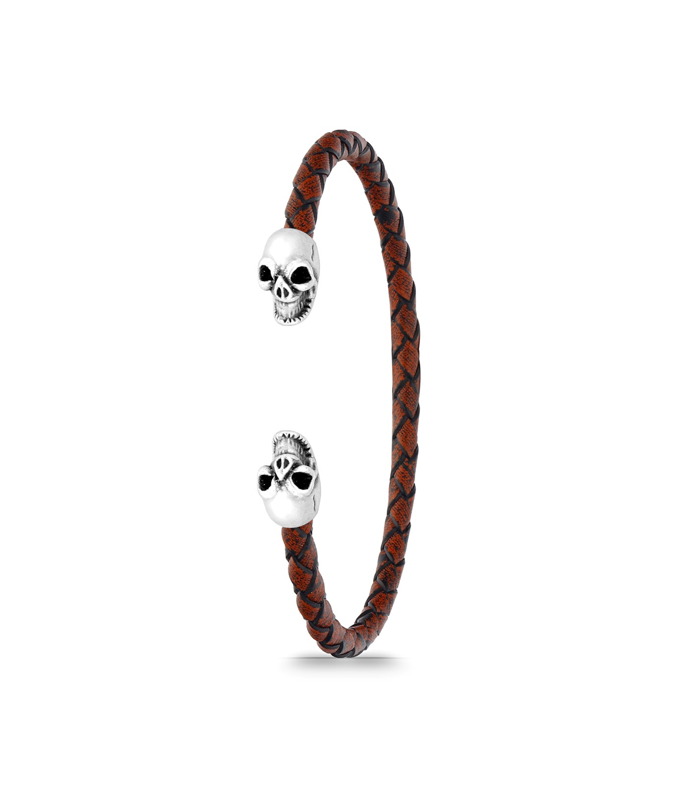 Forentina Kahverengi Kurukafa Model Erkek Bileklik PS2818