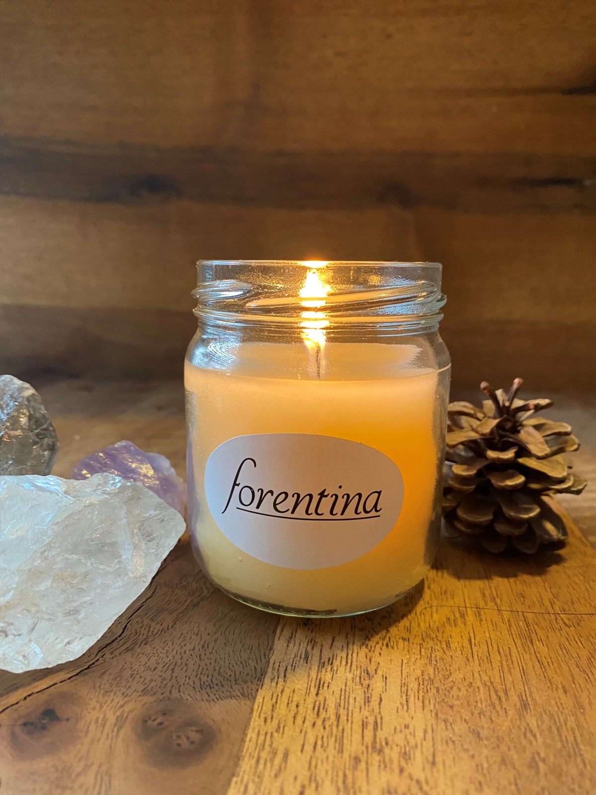 Forentina Uzun Yanma Sürekli Yoğun Vanilya Kokulu Ev Mumu - PS2837