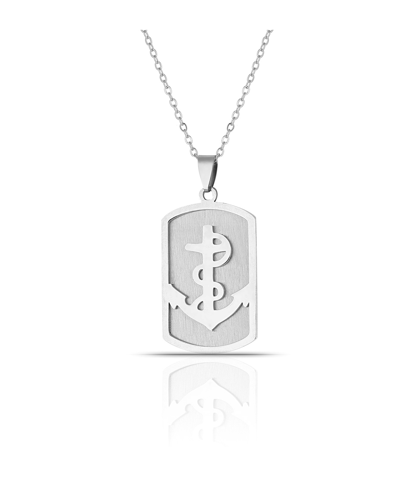 Forentina Gri Çıpa Model Erkek Kolye PS2862