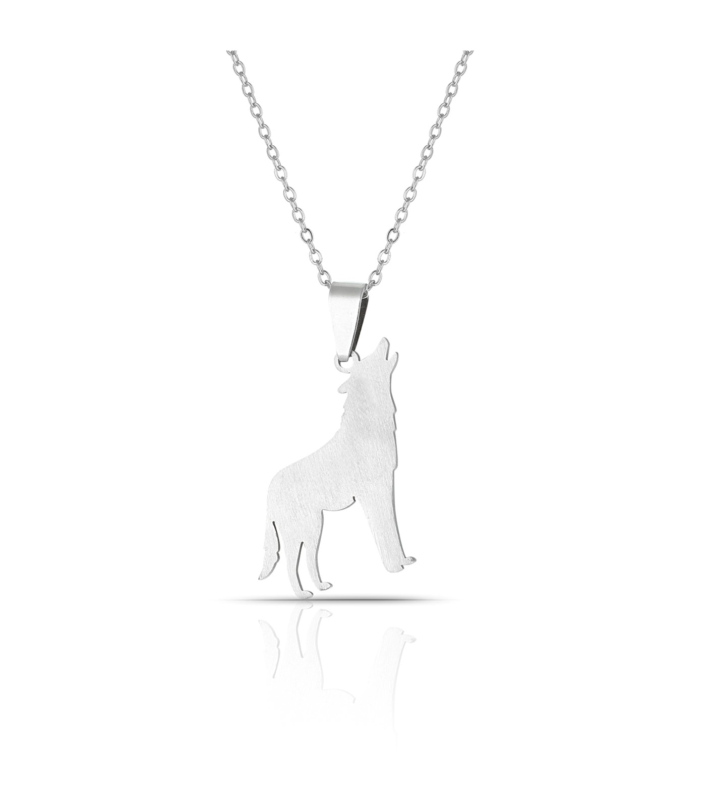 Forentina Gri Kurt Figürlü Erkek Kolye PS2864