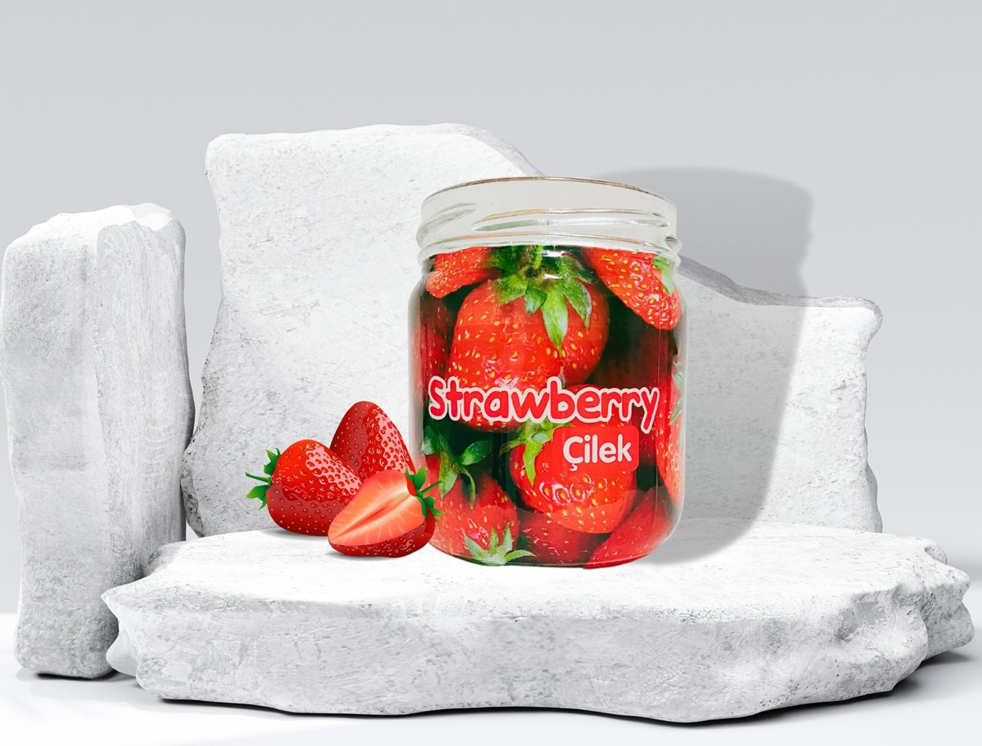 Forentina Çilek Kokulu Mum - Yoğun Kokulu PS2869