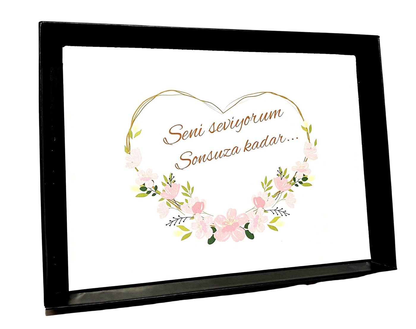 Forentina Kadın Metal Kol Saati - Güllü Kutuda Melek Kanadı Takı Seti PS2891