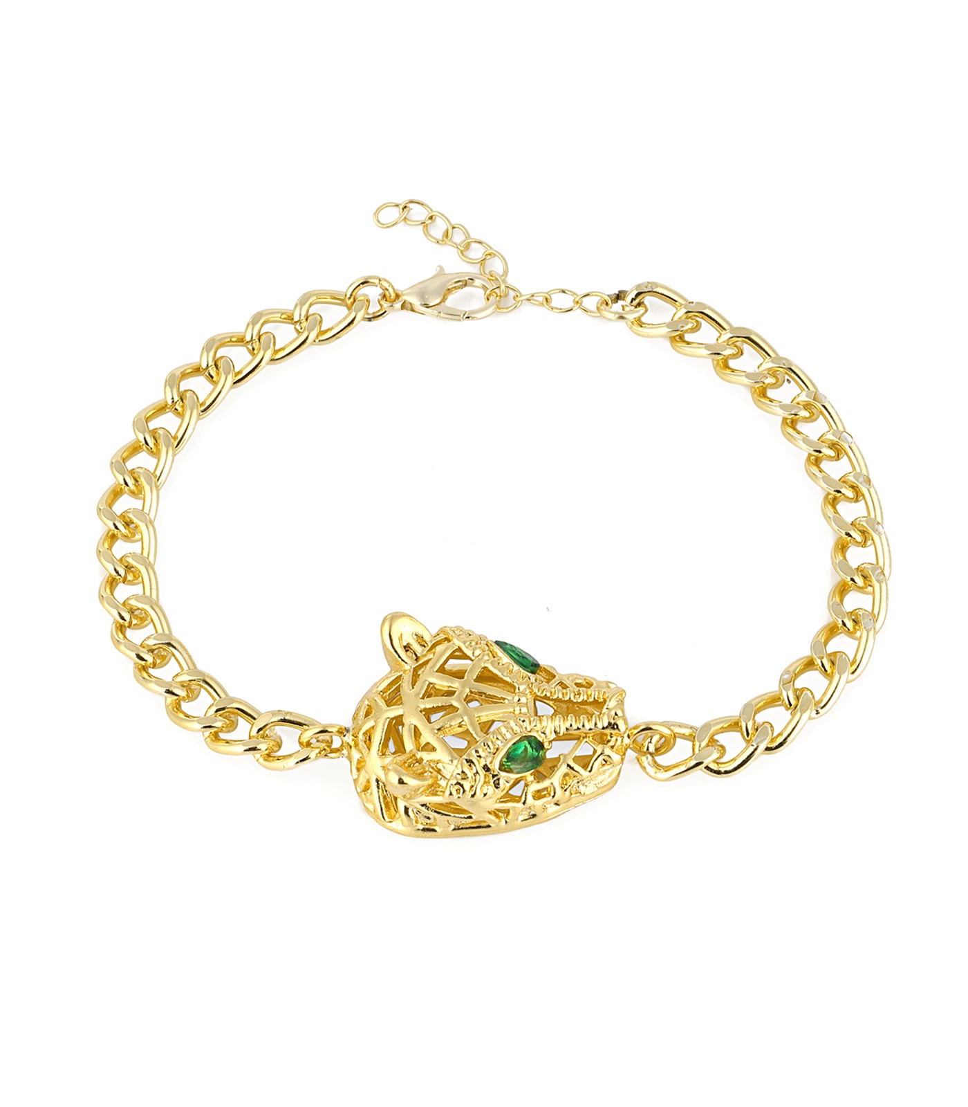 Forentina Kadın Aslan Yeşil Taşlı Bileklik PS2954