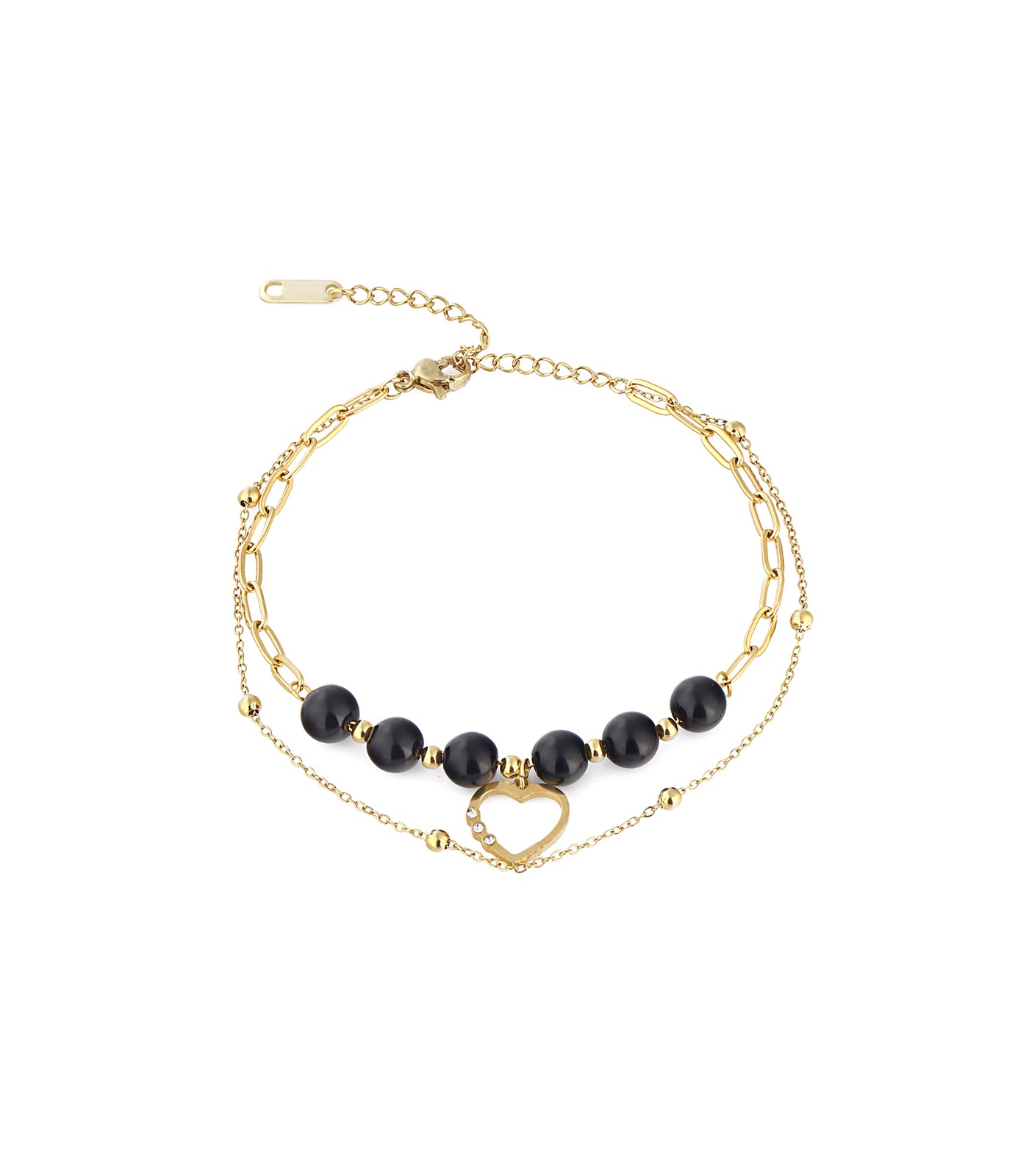 Forentina Altın Kaplama Kalpli Bileklik PS3138