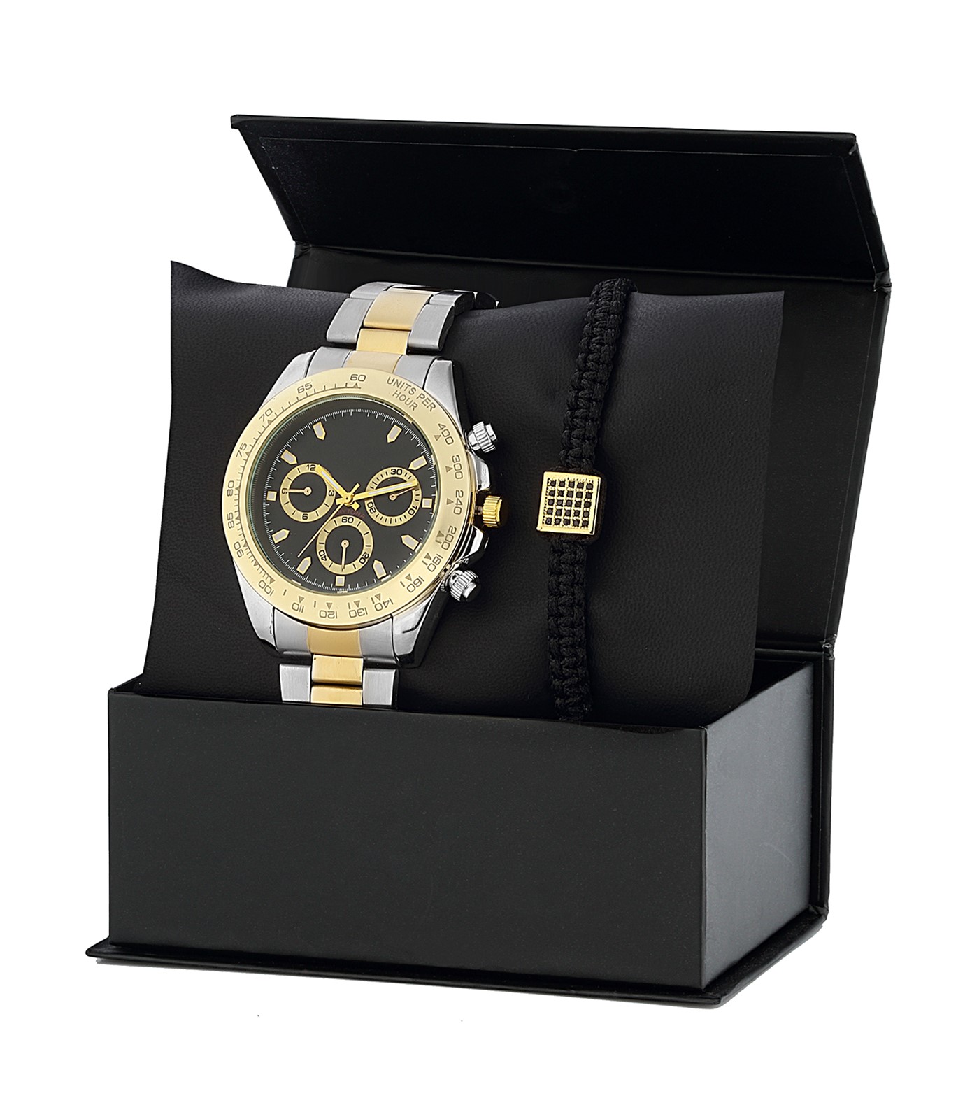 Forentina Erkek Gri Metal Kol Saati Bileklik Kombin Set PS3148