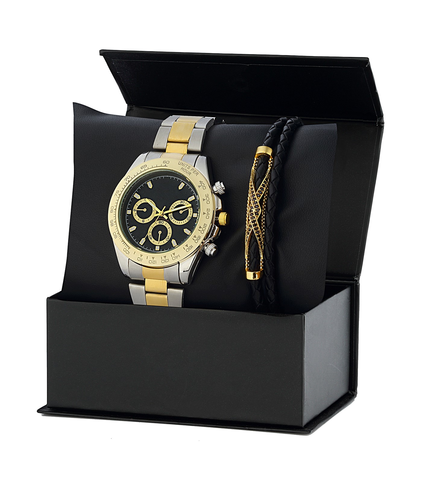 Forentina Erkek Metal Kol Saati Bileklik Kombin Set PS3152