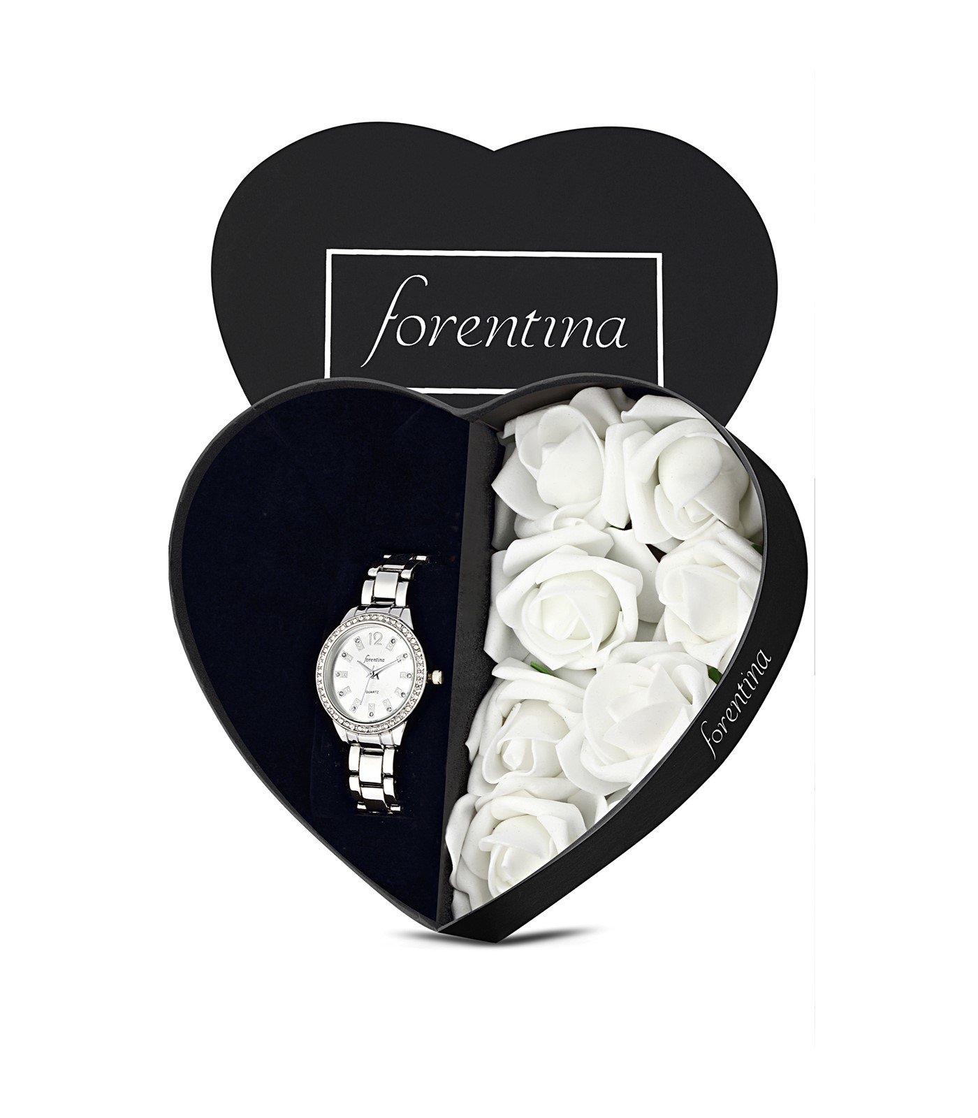 Forentina Bayan Metal Kol Saati - Güllü Kutuda PS3200