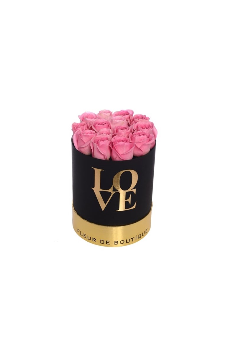 Büyük Boy Love Kutuda Pembe Güller