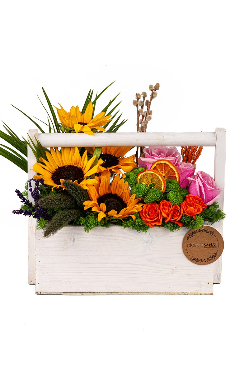 Sunflower Basket