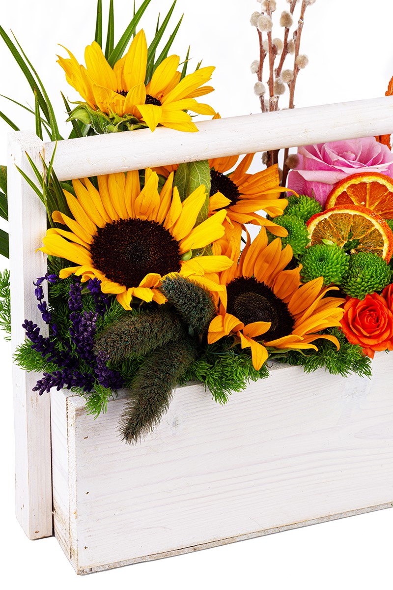 Sunflower Basket