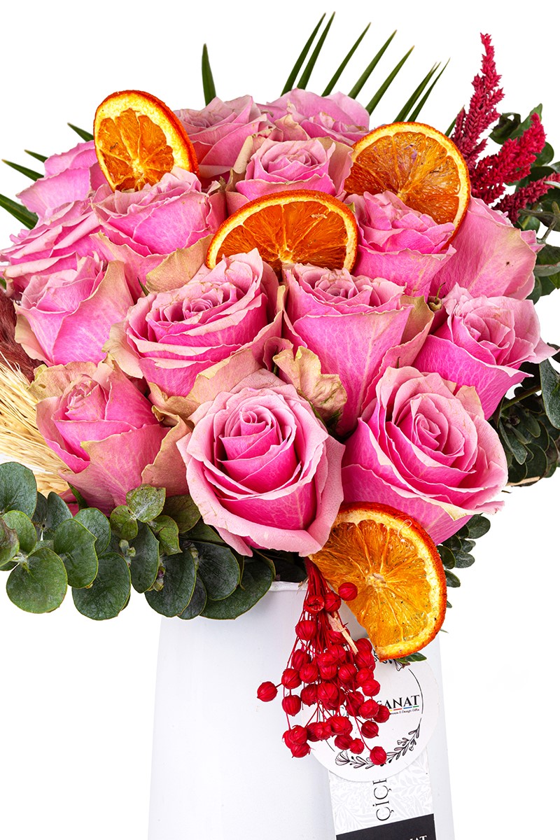 Rose İn A Tall Vase - 2