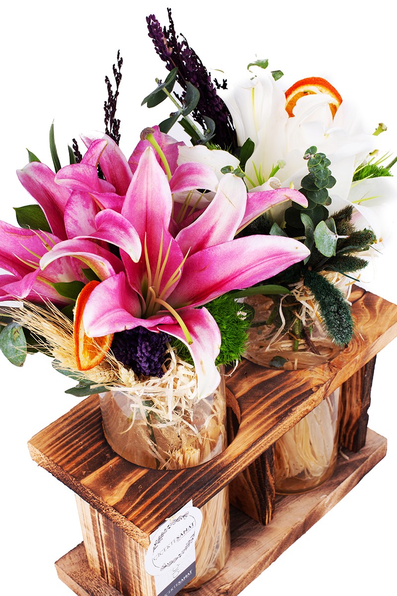 Whıte & Pink Lily