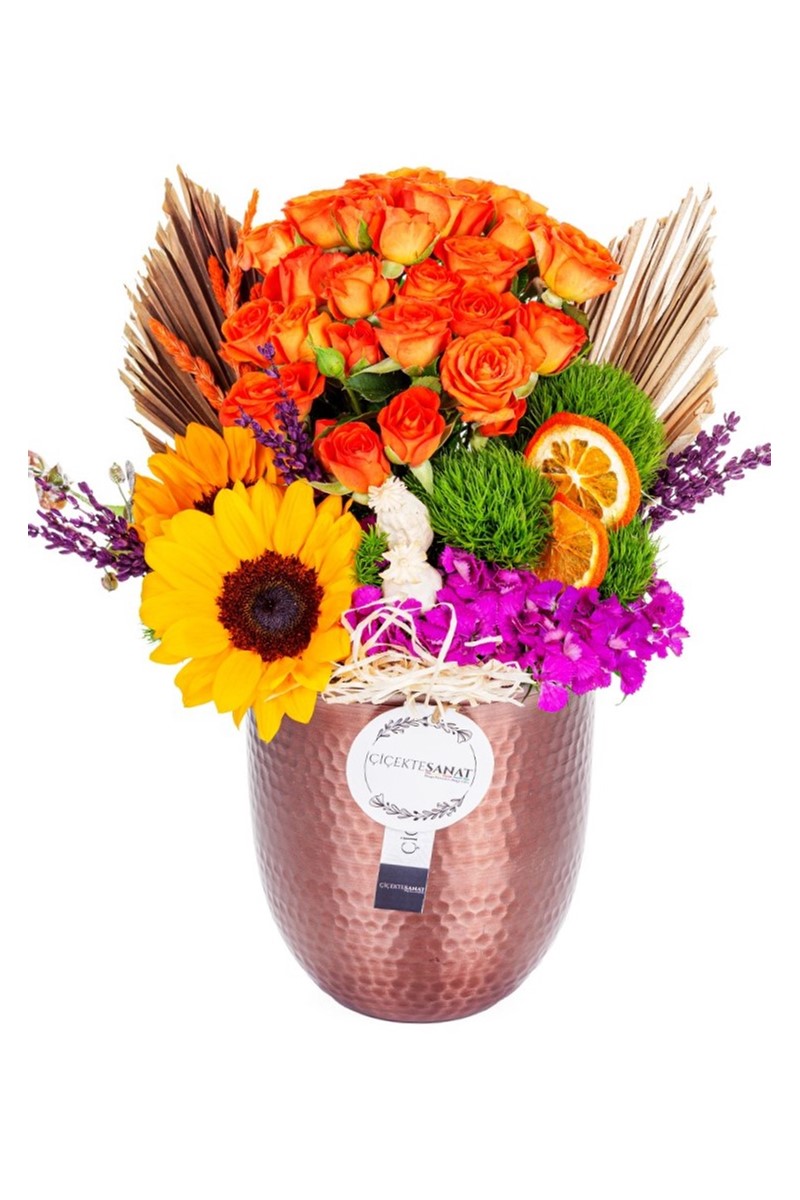 Copper Sunflower Roses