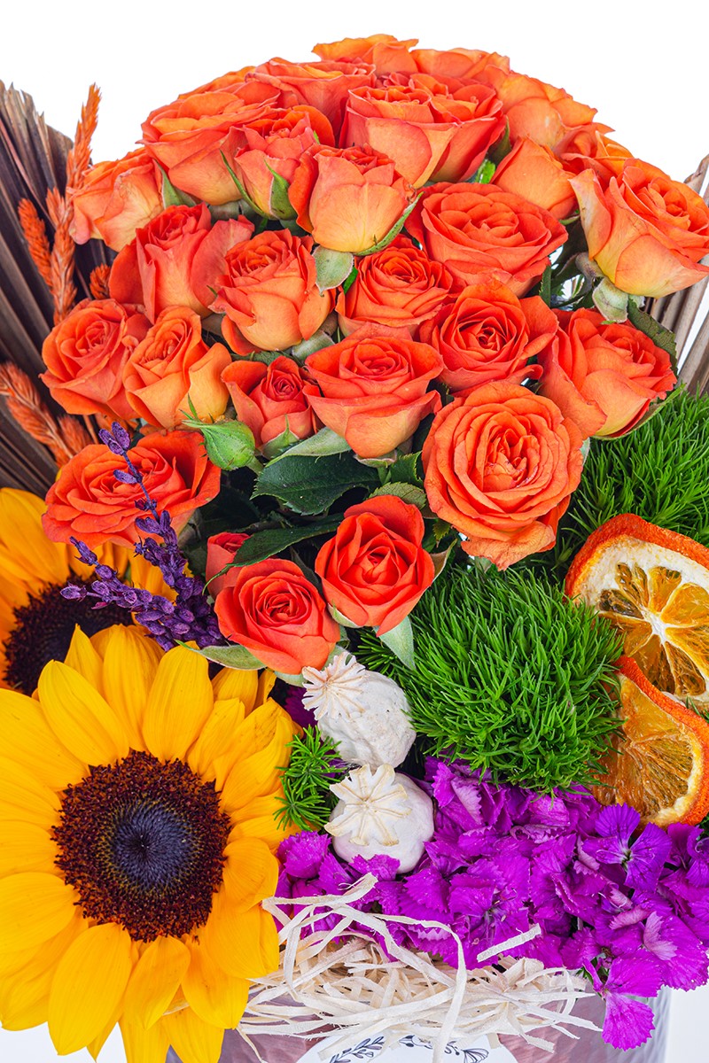 Copper Sunflower Roses