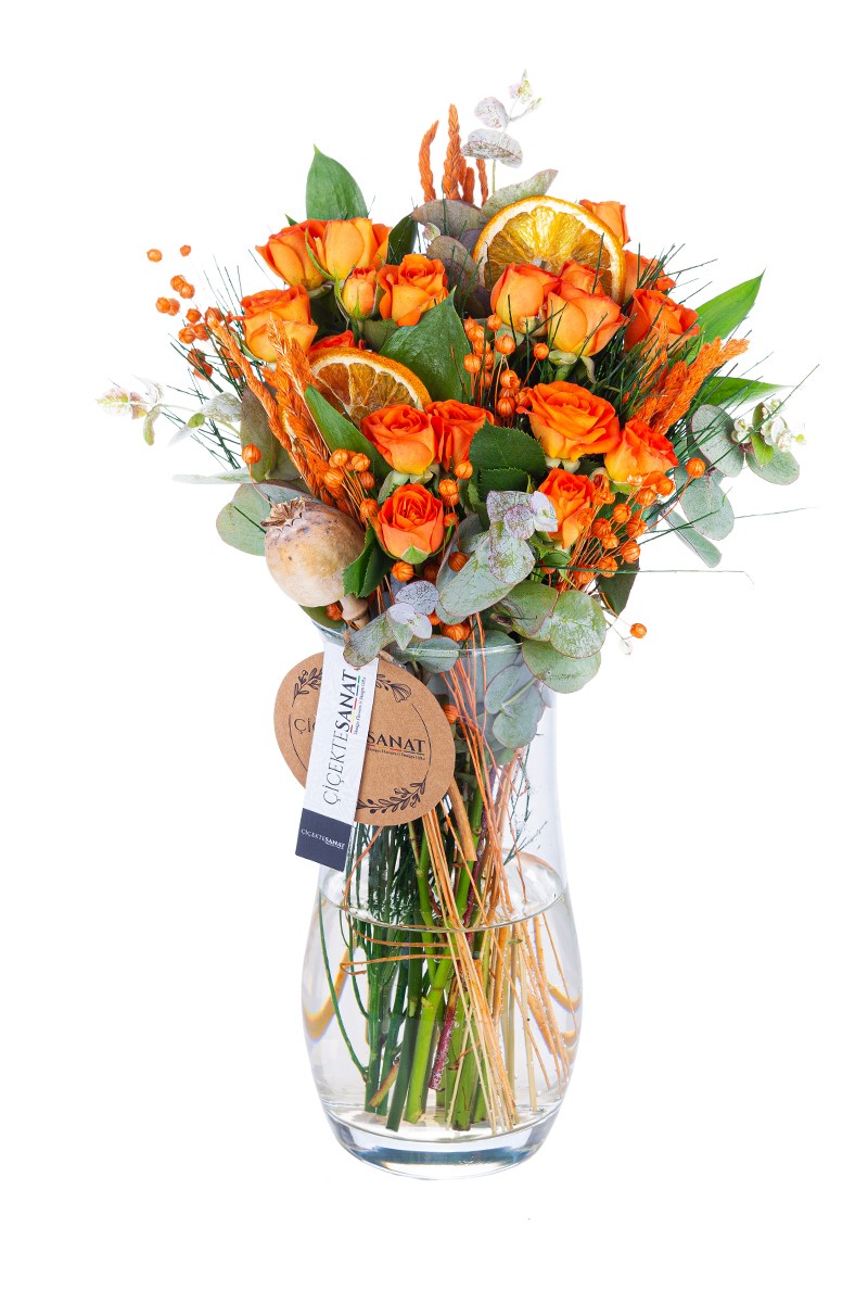 Fresh Orange Roses - 1