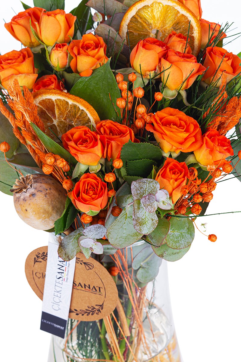 Fresh Orange Roses - 2